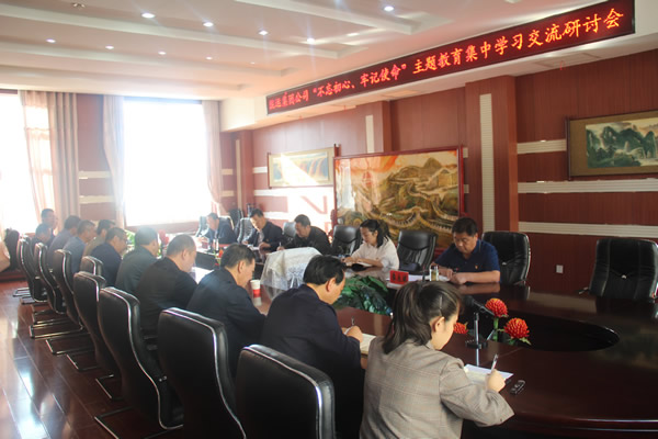 隴運(yùn)集團(tuán)公司召開“不忘初心、牢記使命”主題教育集中學(xué)習(xí)交流研討會